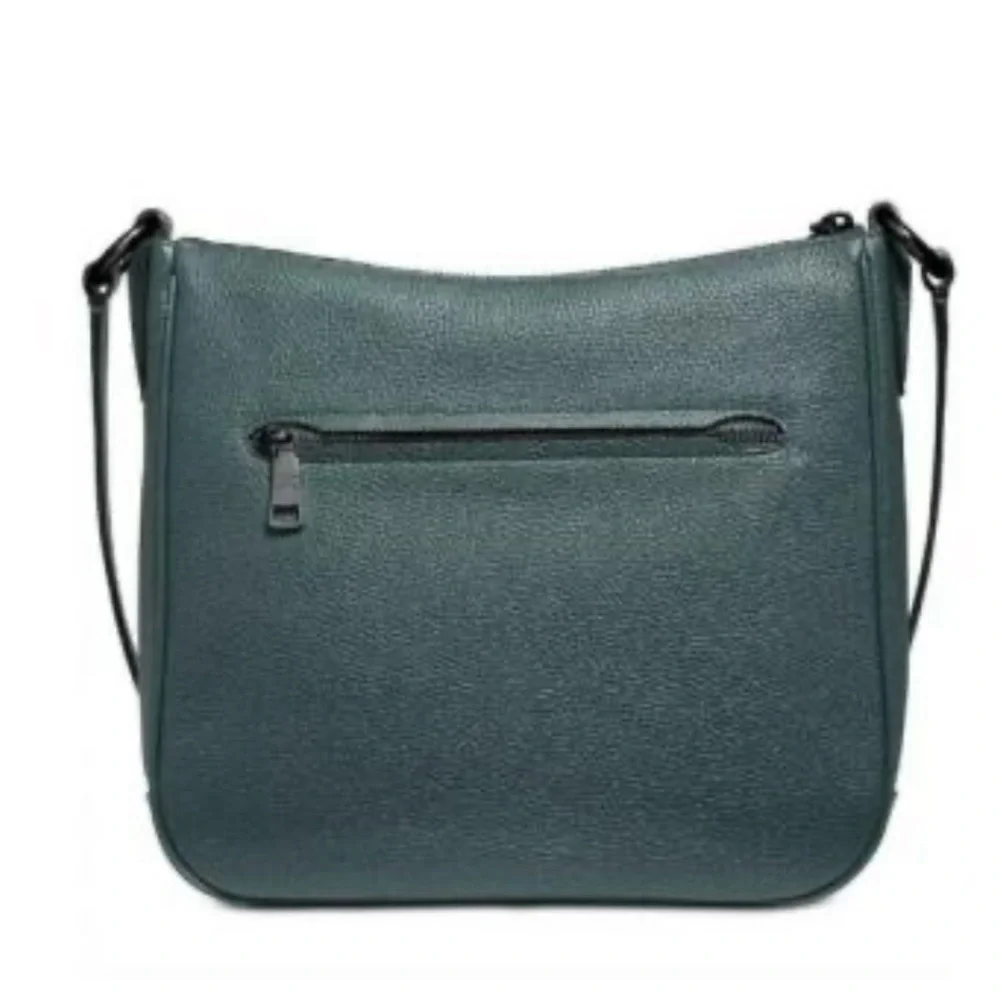 Coach  Chaise green polished pebble leather bag . Very good condition